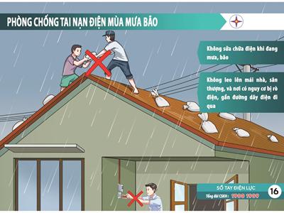 Các biện pháp an toàn điện khi vào mùa mưa bão