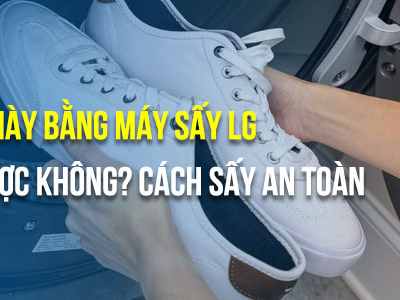 Có nên sấy giày bằng máy sấy quần áo? Hướng dẫn chi tiết từ A–Z cho người dùng